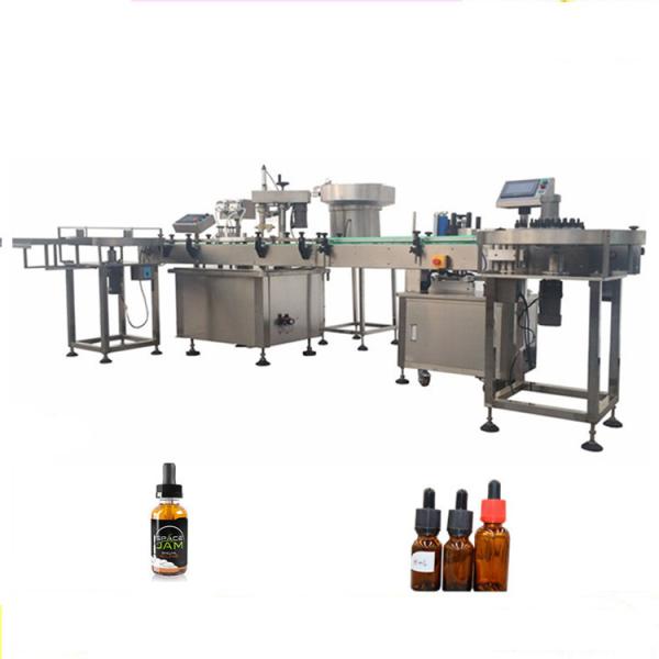 Two Heads Fully Automatic Bottle Filling Machines For 30ml Amber Bottles