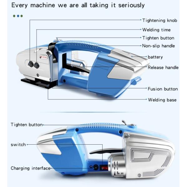 Chemical Battery Powered Strapping Tools for Plastic PET PP Strap Electric Strapping Banding Tool