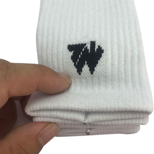 70% Combed Cotton 25% Polyamide Regular Style Children Athletic Socks with Custom Logo