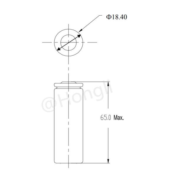 Cylindrical Shape 3.7 Volt Rechargeable Battery Large Current Discharge Safe Performance