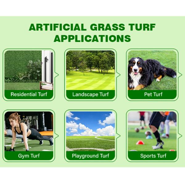 ROHS Custom Logo Soft Lawn Synthetic Turf Decorative Artificial Grass For Kindergarten