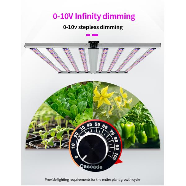 800W Foldable LED Grow Light with Uniform Light Distribution Energy-Efficient Performance and Adjustable Light Intensity
