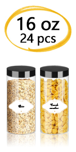 Plastic Pot Jars Round Clear Leak Proof Plastic Container Jars with Lid for Travel Storage, Eye Shadow, Nails, Paint