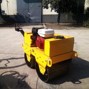 Quality 0.5ton tandem baby road roller mini vibratory walk behind road roller for sale