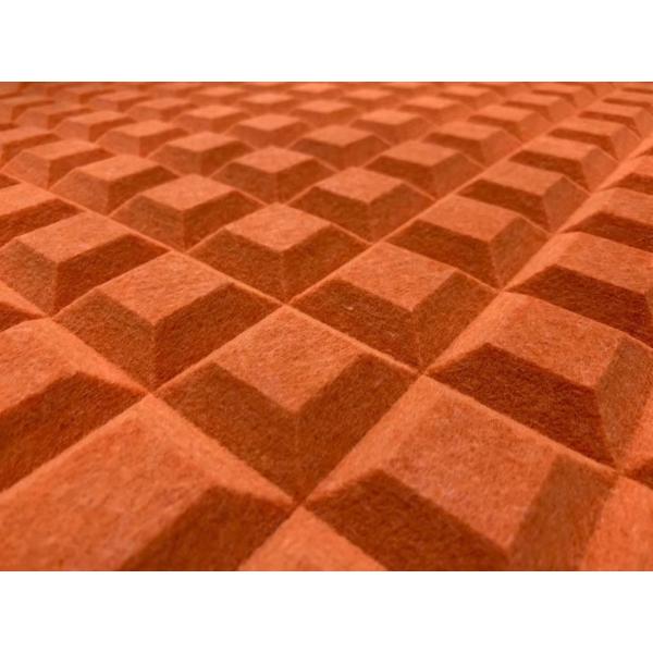 100% Polyester Fiber Carved Polyester Acoustic Panels Wall Decorative Modeling