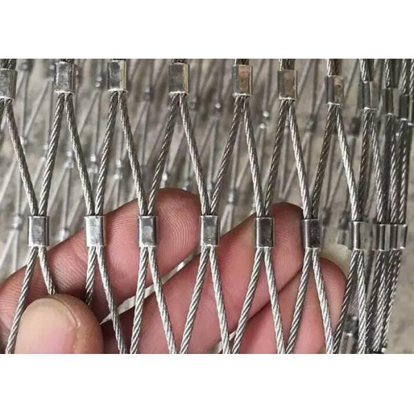 8m Width Stainless Steel Wire Rope Netting Mesh Screen