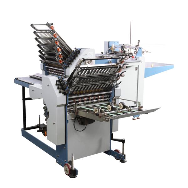 Pharmaceutical Cross Fold A3 Paper Folding Machine With 12 Buckle Plate