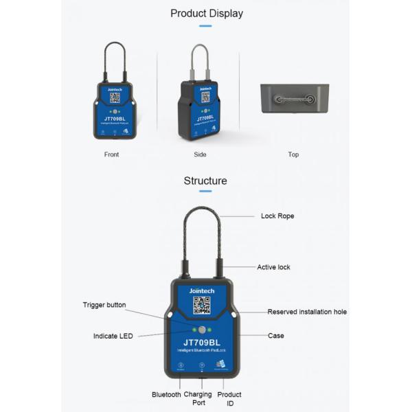 Jointech JT709 Remote Control System Bluetooth GPS Smart Lock With 3000mAh Battery For Cargo Transportation
