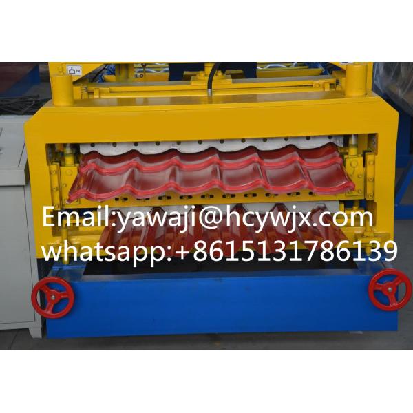Durable Chain Drive Double Deck Roll Forming Machine With 1250mm Material Width