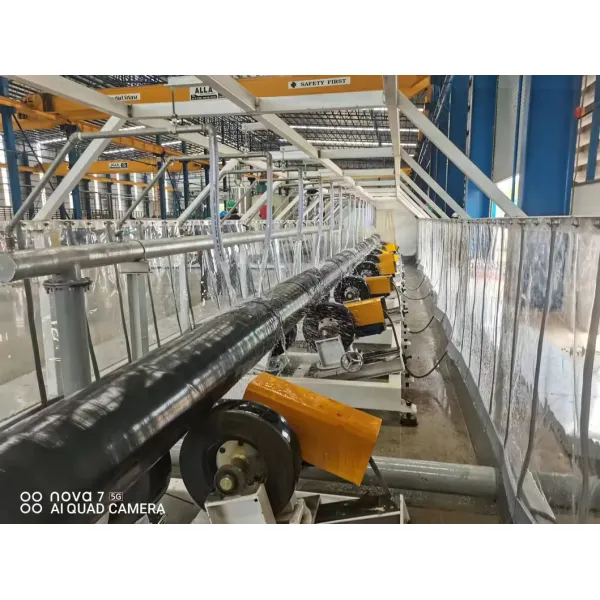 Industrial 3LPE Coating Machine with Induction Heating and SA2.5 Surface Treatment for Steel Pipe Anti-Corrosion
