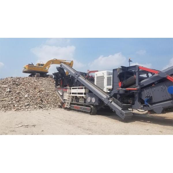 Waste Limestone Granite Stone Crusher Machine Sorting Line 85kw For Construction Site