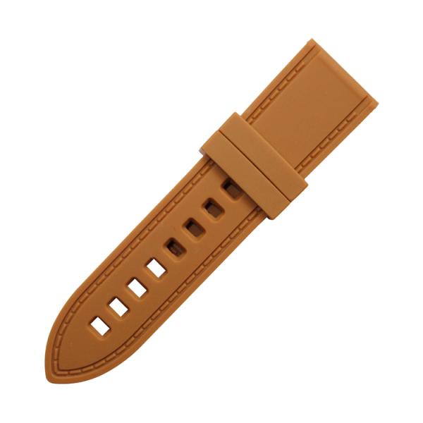 Simulate Stitching Men'S Silicone Watch Bands 26mm With Pattern