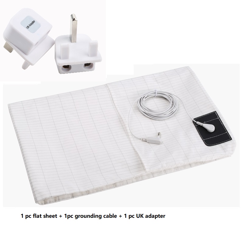 Grounding Bedding Flat Sheet US UK AU EU Plug