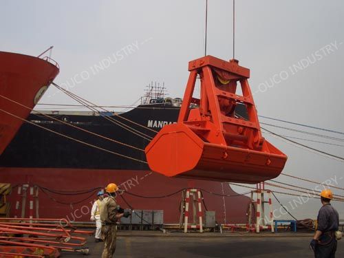 Hydraulic Grab Bucket Wireless Remote Control ABS Certificate Coal Material