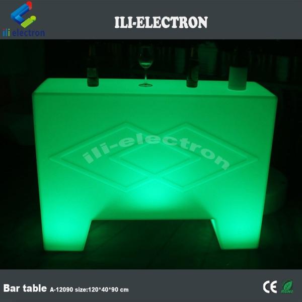 stylish lighting small portable bar table for outdoor using