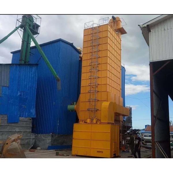 9.95kw 15 Tons Paddy Maize Drying Machine With Spiral Feeder