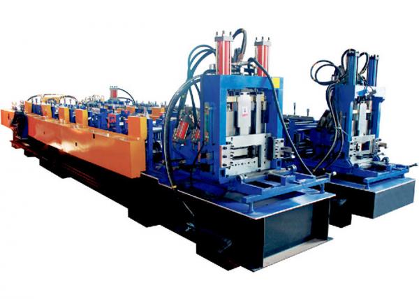 Buy CZ Steel Frame Profile Section Celling Purlin Roll Forming Machine with Hydraulic Punch at wholesale prices