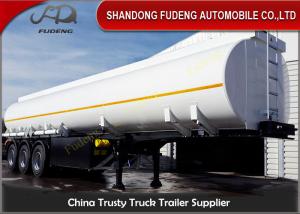 Quality Customized Volume Fuel Tank Trailer , Chemical Transport Trailers  Carbon Steel for sale