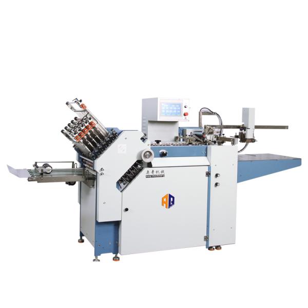 480mm Width Pharma Leaflet Folding Machine 12 Buckle Plate With High Performance Feeder