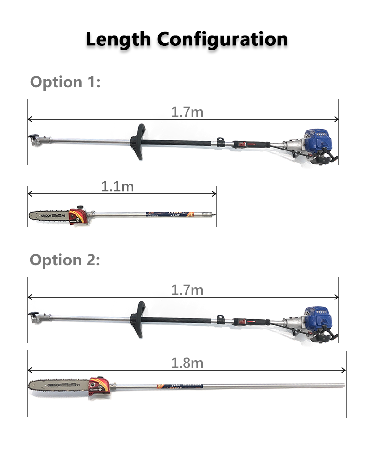 Garden Telescopic Long Reach Pole Hedge Trimmer