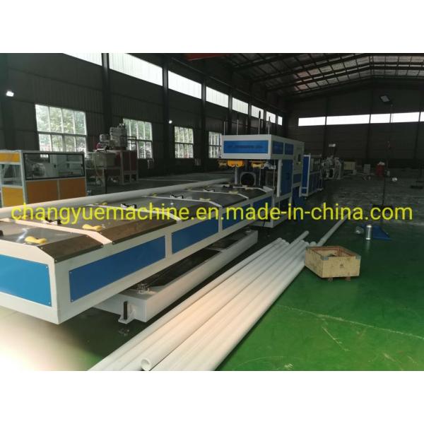 High Output PVC UPVC Drainage Water Supply Pipe Extrusion Line Making Machine / Twin Conical Screw Extruder