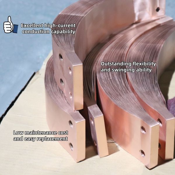High Conductivity Flexible Laminated Shunts with High-Current Conduction Capability for Reliable Electrical Connections