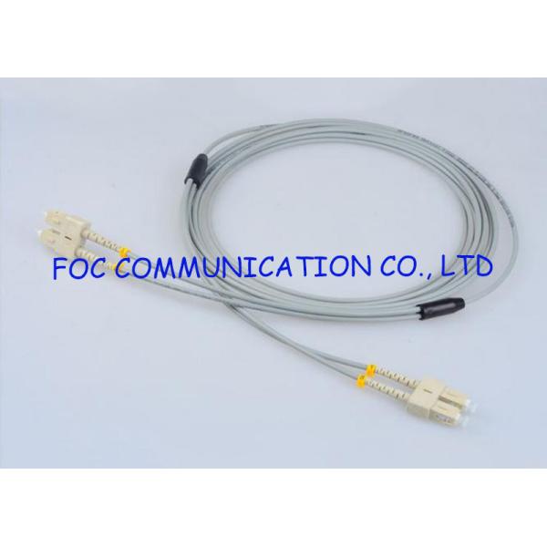 Multimode SC-SC Fiber Optic Patch Cord Armored Zipcord Anti rodent