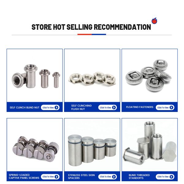 Stainless Threaded Self Clinching Standoff Spring-loaded Captive Panel Screws PF31, Etc Standards