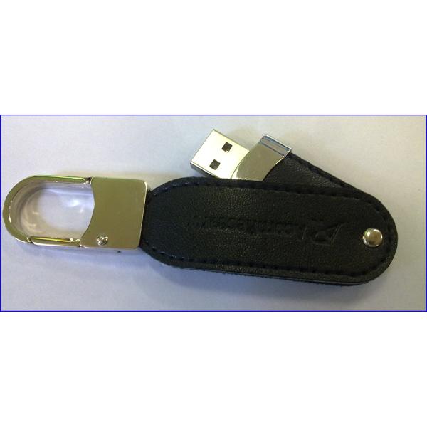 Bulk Custom Cool Buckle 32GB Pendrives Flash Device PU Leather