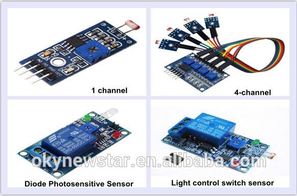 Wired Sensor Module For Arduino 2 Channel Photosensitive Resistance