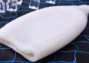 Quality squid tubes with EU standard IQF wing off chemical off white color no additives forzen squid rings for sale