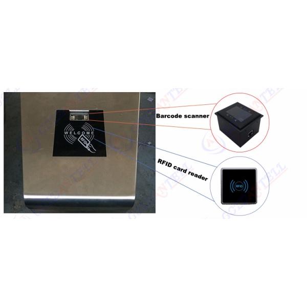 Electromagnetic turnstile mechanism scanner code qr door open for university channel