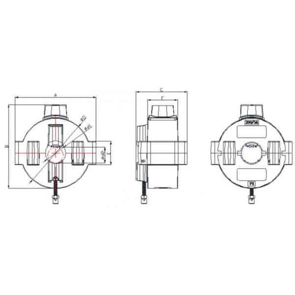 Epoxy Resin Split Core Current Transducer Voltage Transformer Waterproof CT