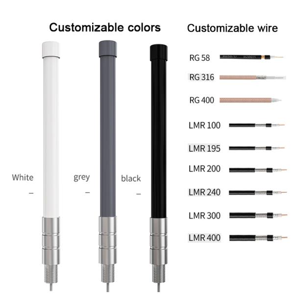 1M/3M/5M Cable Length LoRa/LPWAN Antenna High Gain and Waterproof for Communication