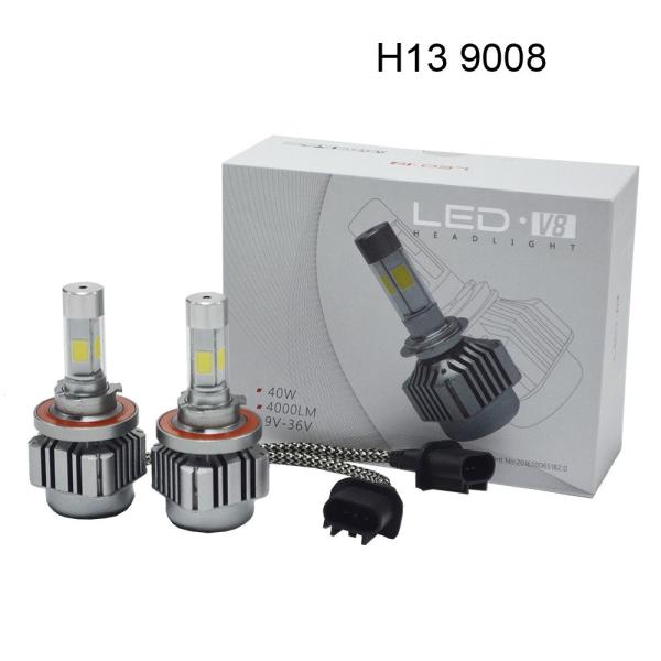 High Or Low Beam Car LED Headlights / Embedded Installation Auto Headlight Bulbs