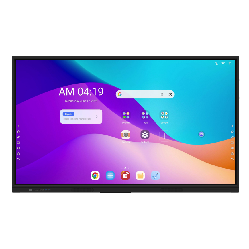 75 inch Google EDLA cerfitifed Android 16 Interactive Displays for School Meetings