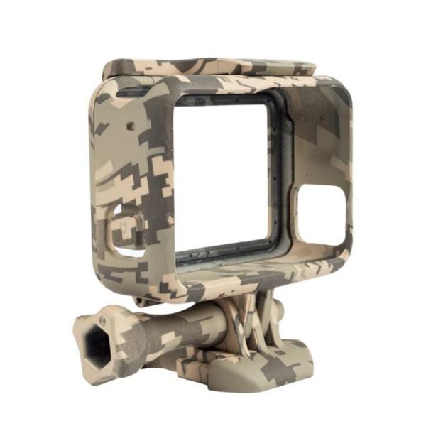 Side-Opening Camouflage Standard Border Frame Protective Housing Case Shell With Tripod Adapter Screw For GoPro Hero 5