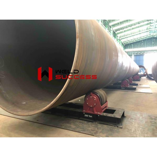 200T Heavy Duty Welding Turning Rolls Bolt Adjustment With PU Rollers