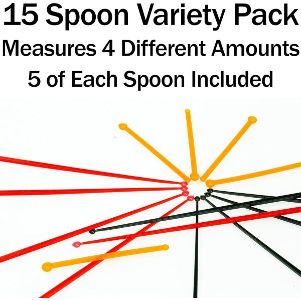 Teaspoon Micro Scoops 150 Milligram Mini Measuring Spoons Plastic Scoop For Measuring Cosmetics, Medicines
