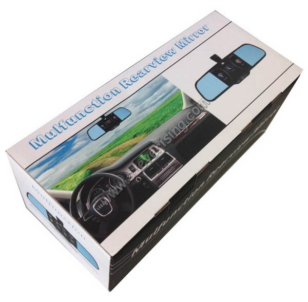 5-дюймовый зеркало заднего вида с Wifi HD DVR Dual и GPS MP5