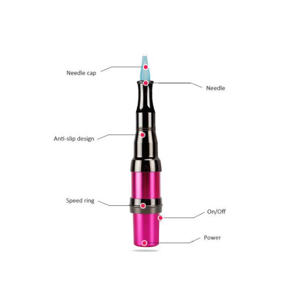 Rose Red Copper Double Pin Permanent Makeup Tattoo Machine 10V