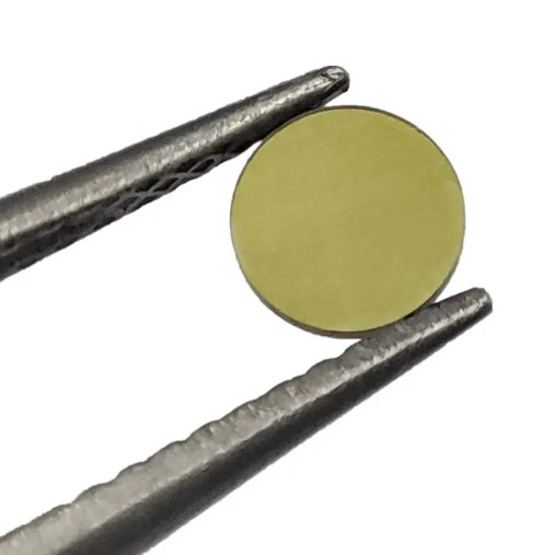 Yellow Single Crystal MCD Diamond Plates , Cutting Tool Diamond Round Disc