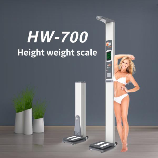Height Range 60-200cm BMI Calculator Scale Machine with Sensitive Weighing Technology
