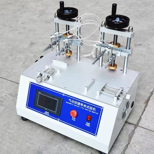 Pneumatic Button Life Testing Machine with 8 Test Stations, Touch Screen Control, and Adjustable Test Speed for Key Fatigue Testing