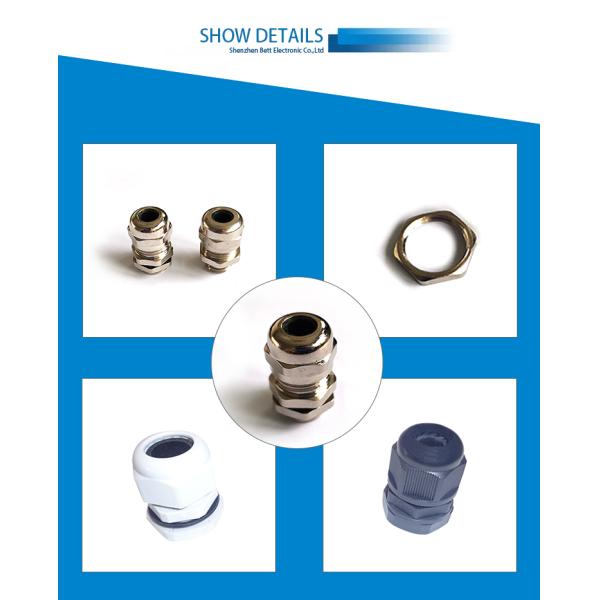 PG Series Plastic Cable Waterproof Connector For Wire Fixed Head Gland