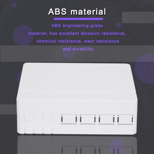 FTTH 4 Core Fiber Optic With Adapters Distribution Terminal Box with 4 Adapters