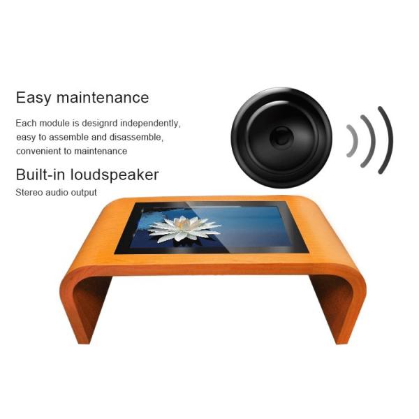 43 Inch Restaurant Multi Touch Screen Table IP65 Waterproof All In One Pc 2000 : 1 Contrast Ratio