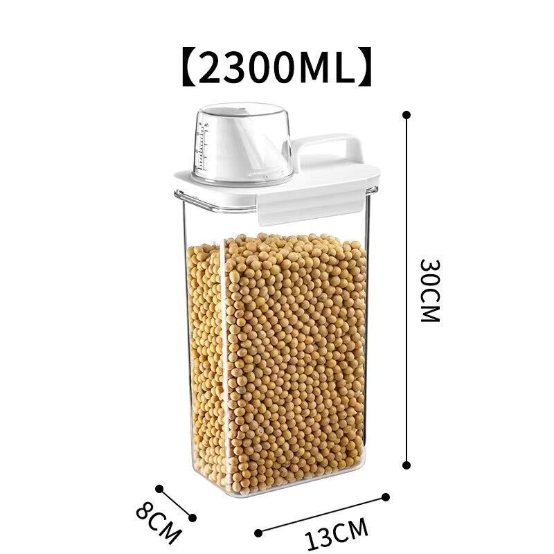 Wholesale Modern Design Kitchen Grain Storage Jars Rice Containers Dried Fruit Containers with Sealed Lid for Food Storage