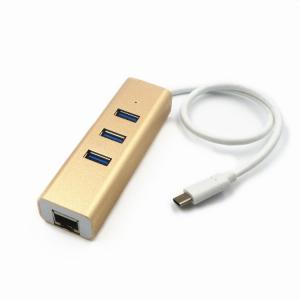 China Multiple USB C To 3 Port USB 3.0 10Gbs RJ45 Ethernet Adapter on sale