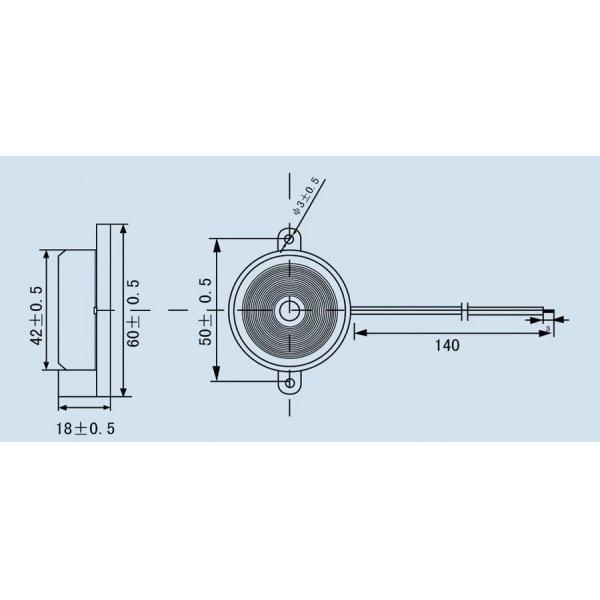 12V Mini Low Voltage Piezo Buzzer Piezo Element Speaker Musical Card Device